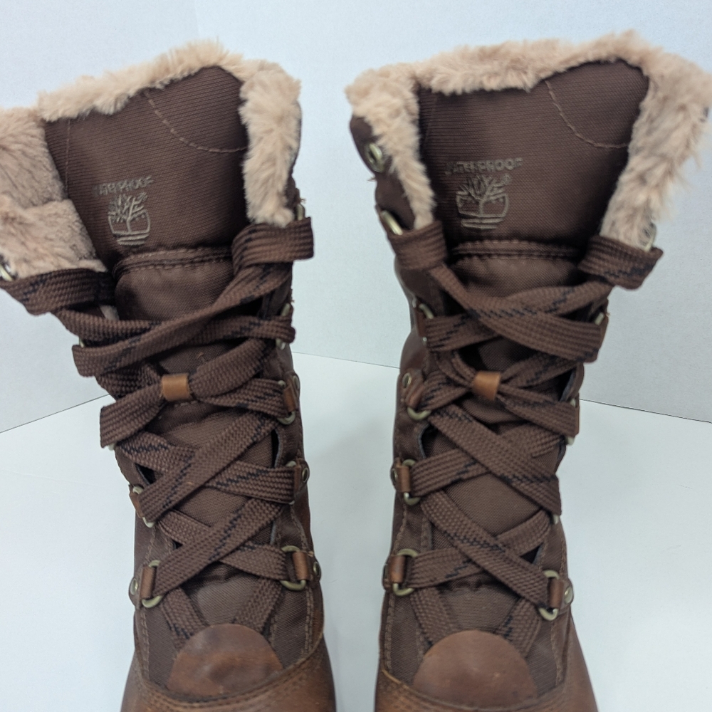 TIMBERLAND Mount Hope Insulated Waterproof Winter Boots Sz 8 - Picture 5 of 15